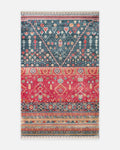 Oushak Carnaval Tappeto Uşak Moderno TENCEL™ Fatto a Mano, 100% Naturale, Facile da Pulire 17 NAVY MULTY