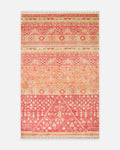 Oushak Carnaval Tappeto Uşak Moderno TENCEL™ Fatto a Mano, 100% Naturale, Facile da Pulire 17 RED AUTUMN