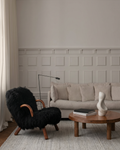 Serie Paglia Tappeto Fatto a Mano con Nodo Sumak in Lana Nuova Zelanda 100% Naturale per Soggiorno, Salotto GRIGIO