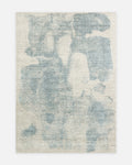 Tapis Palette série 100% laine naturelle, viscose, coton fait main style scandinave pour salon, séjour BEIGE BLEU