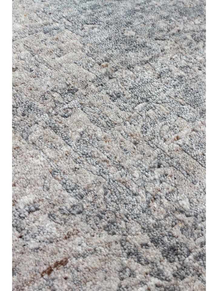 Palette Serisi %100 Naturel Yün Viskon Pamuk El Dokuma İskandinav Salon Oturma Odası Halı COALD - Carpetdocia