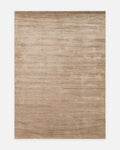 Tapis de salon moderne tissé à la main en viscose, laine et coton 100 % naturel de la série Portofino BROWN  