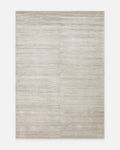 Tapis de salon moderne tissé à la main en viscose, laine et coton 100 % naturel de la série Portofino SILVER  