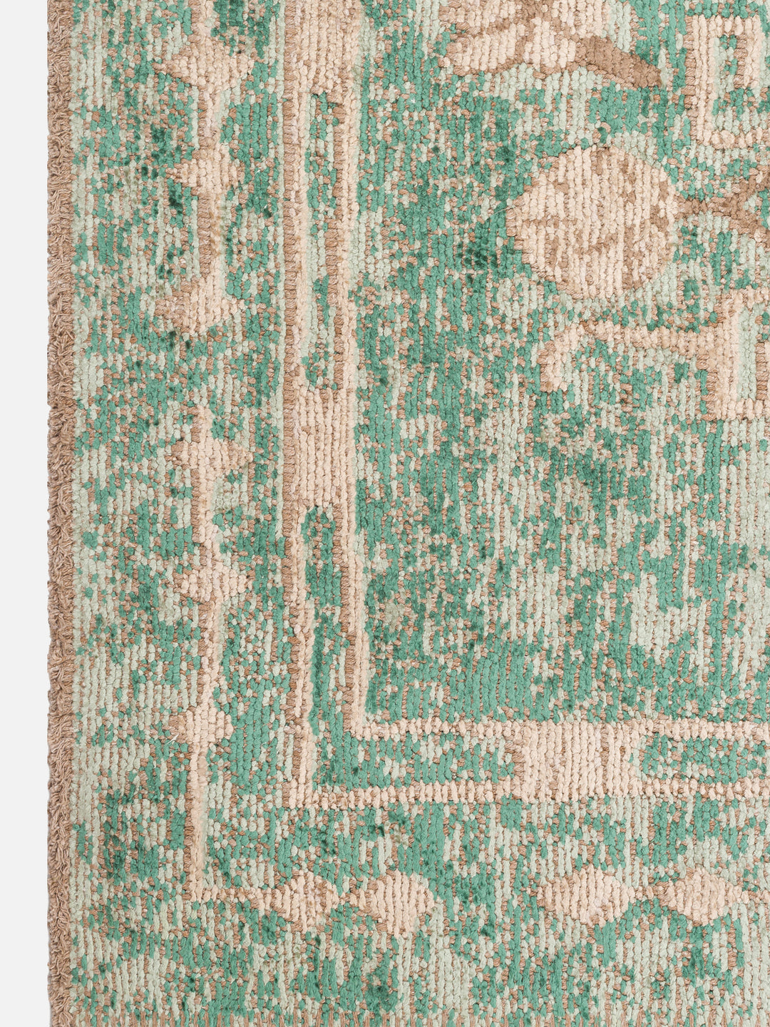 Ruggadocia Mamluk Turkuaz Kartuş Desenli Halı detay