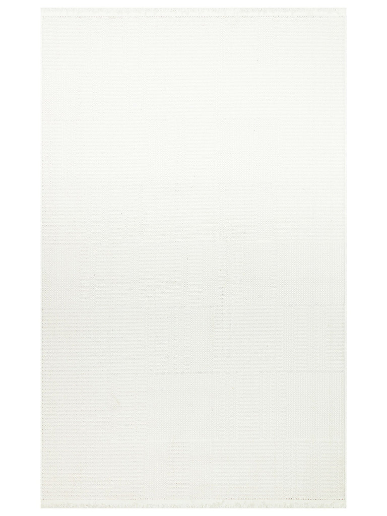 Scandinavian Series Woven Rattan Living Room Hallway Entrance Kitchen Modern Rug 03 WHITE 