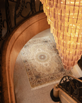 Topkapı Series High Quality Dense Weave Classic Pattern Special Shiny Living Room Carpet 06 CREAM