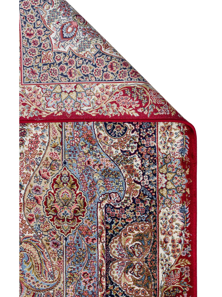 Topkapı Serisi Yüksek Kalite Sık Dokuma Klasik Desenli Özel Işıltılı Salon Halısı 02 RED - Carpetdocia