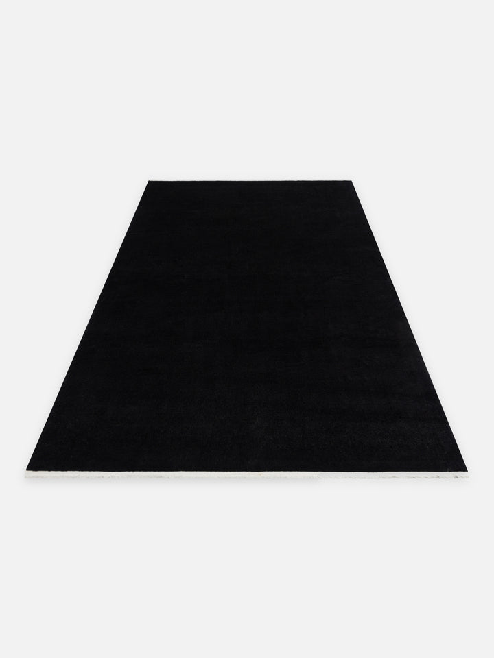 Victoria %100 TENCEL™ Lyocell El Emeği ile Üretilen Halı MIDNIGHT ONYX açılı görünüm