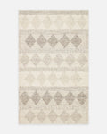 Woolstar %100 natürliche Kaschmir gemusterter Wohnzimmer Flur Eingangsbereich handgewebter gestrickter Teppich JD 01 NATU
