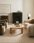 Tappeto intrecciato a mano Woolstar al 100% Lana Naturale con Motivo Kazak per Salotto, Soggiorno, Corridoio, Ingresso BEIGE
